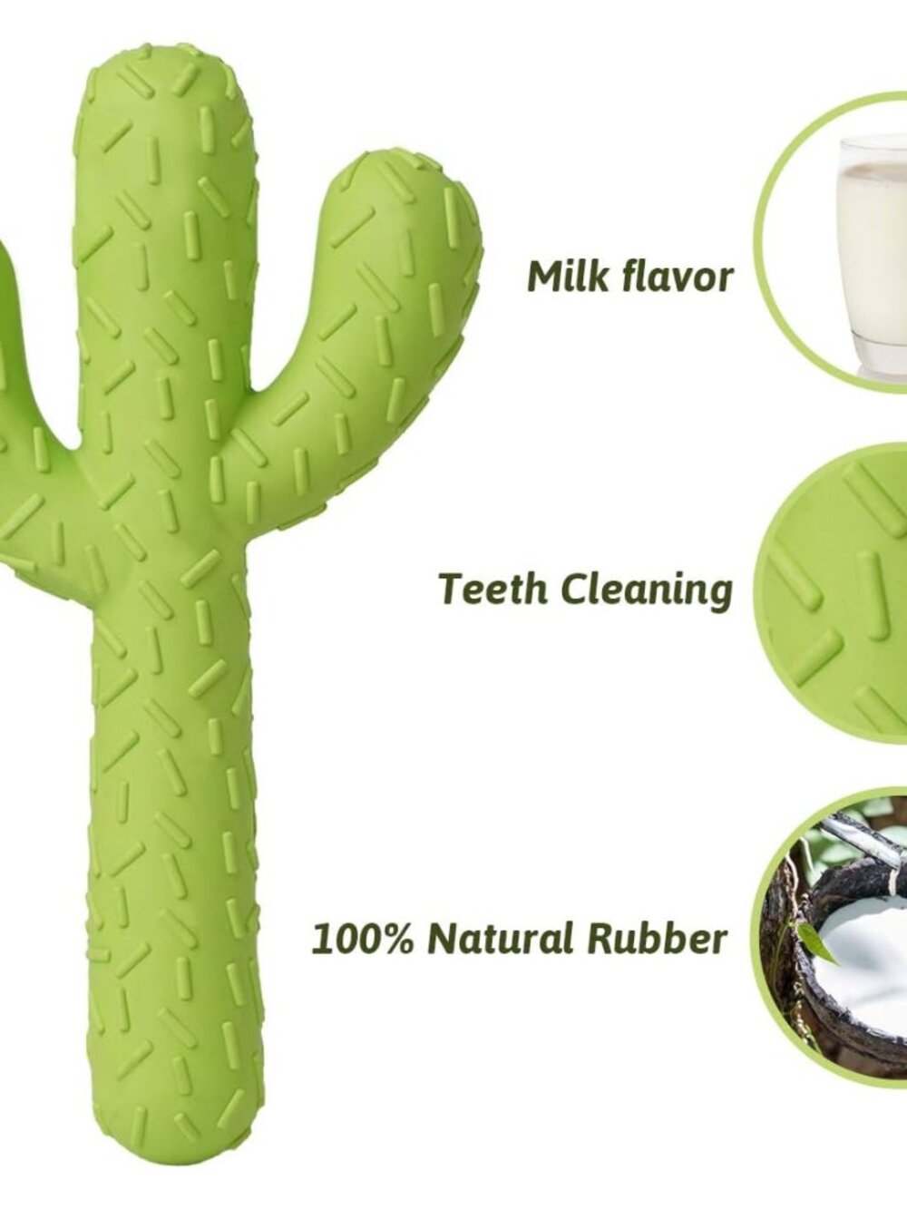 Dog Chew Toys, Durable Rubber Dog Toys for Aggressive Chewers, Tough Toys for Tr - Picture 3 of 7